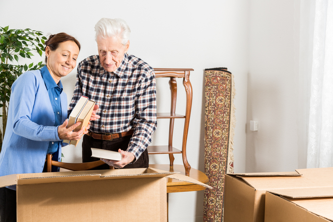 Relocation: Senior adult moving house